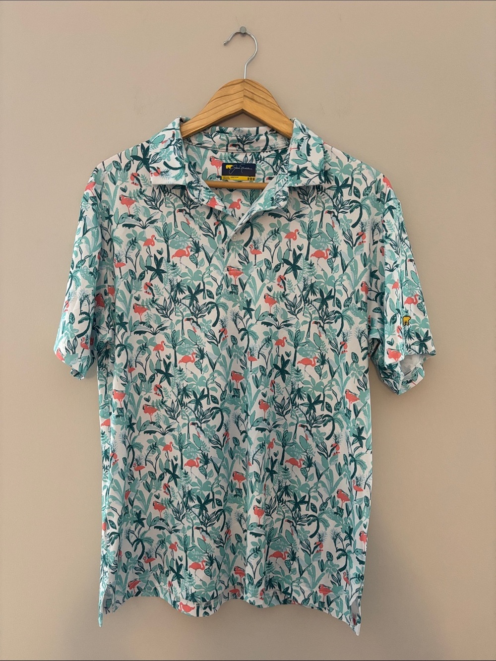 Jack Nicklaus Tropical Golf Polo Shirt Men’s Short Sleeve Hawaiian Resort Golfco